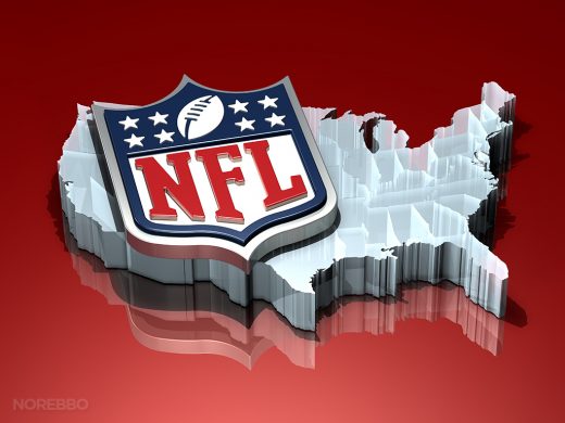 Stock illustrations featuring 3d NFL logos