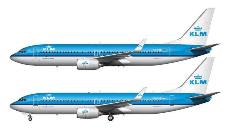 KLM 737-800 illustration – Norebbo