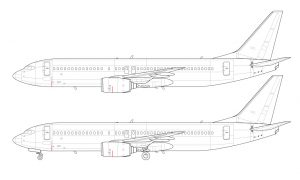 Boeing 737-800 Blank Illustration Templates – Norebbo