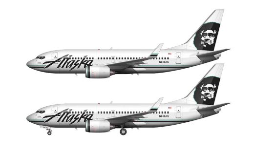 The subtle (yet classy) evolution of the Alaska Airlines livery – Norebbo