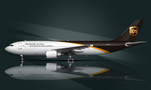 UPS Livery on an Airbus A300-600F