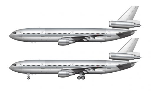 McDonnell Douglas DC-10-30 blank templates – Norebbo