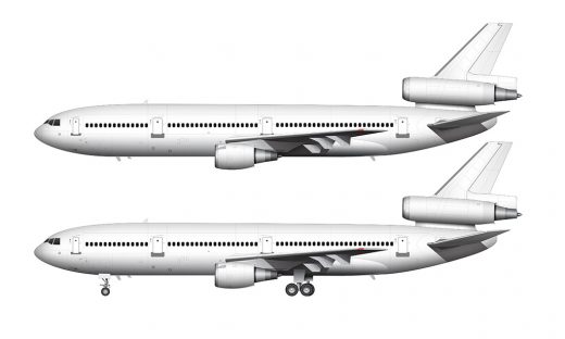 McDonnell Douglas DC-10-30 blank templates