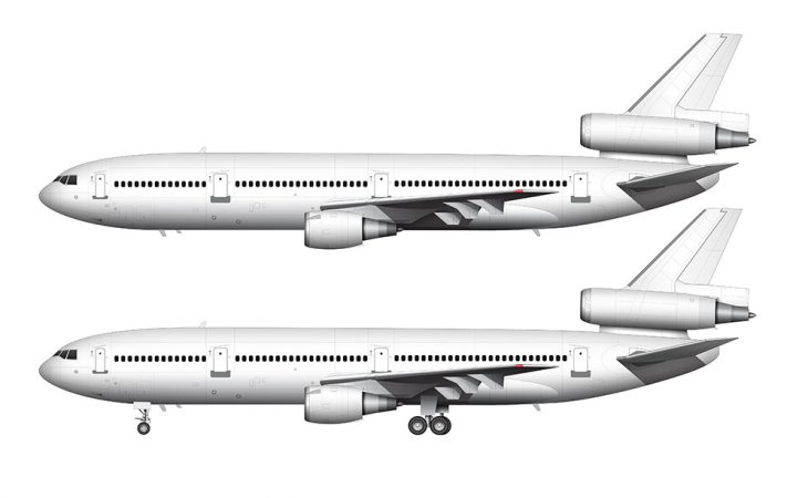 McDonnell Douglas DC-10-30 blank templates – Norebbo