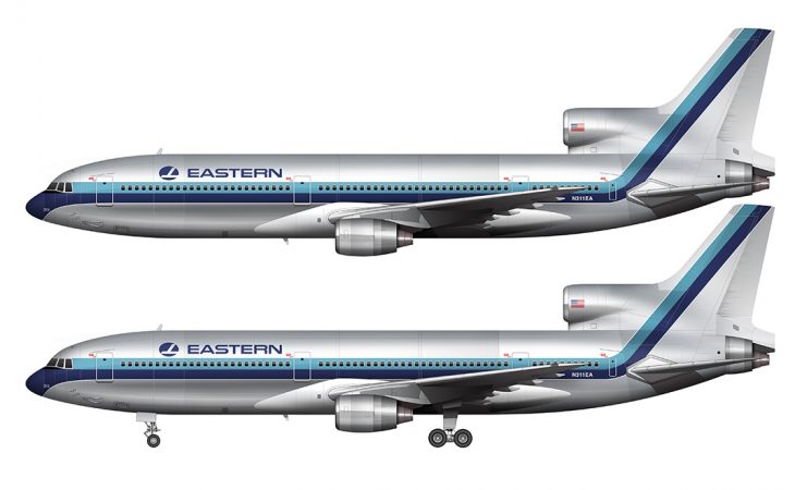 The three liveries of the Eastern Airlines L-1011 TriStar – Norebbo