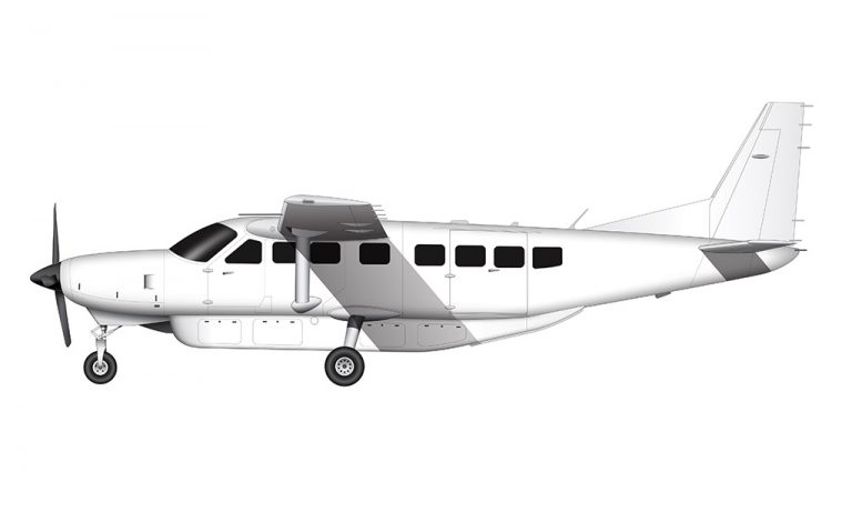 Cessna 208 Grand Caravan blank illustration templates – Norebbo