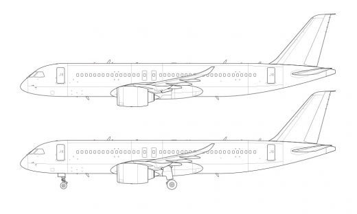 Comac C919 Blank Illustration Templates Norebbo