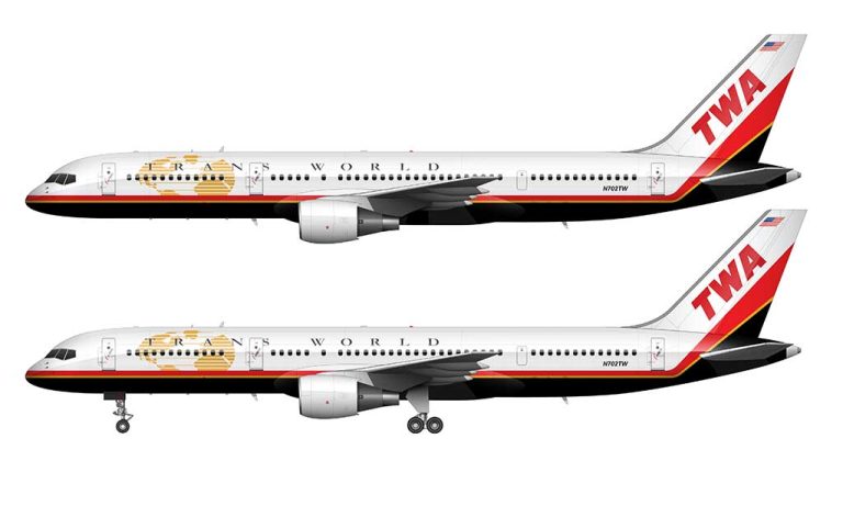 How the final 3 TWA liveries evolved from one to the next – Norebbo