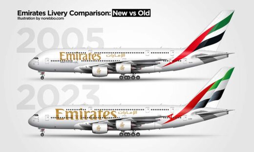 The subtle evolution of the Emirates livery – Norebbo